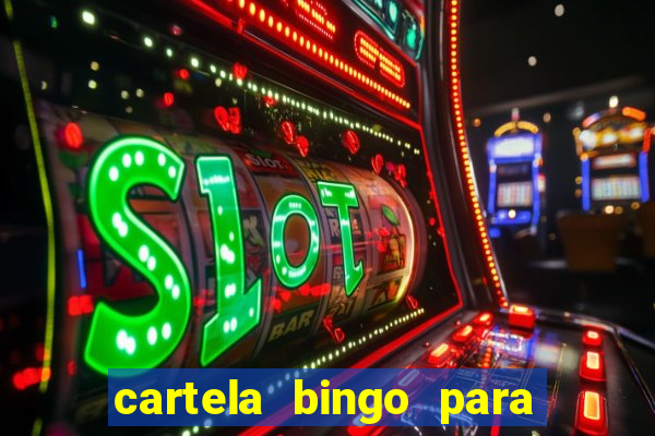 cartela bingo para cha de cozinha imprimir gratis